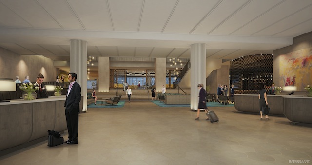 An artist's impression of the new lobby
