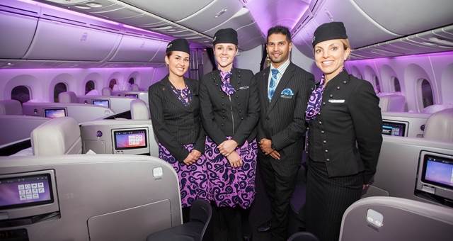 Air New Zealand B787 Dreamliner cabin crew SPICE