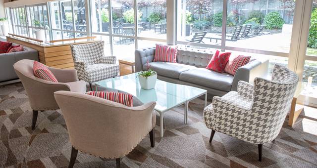 The Atrium on Crowne Plaza Queenstown’s first floor is a versatile space...