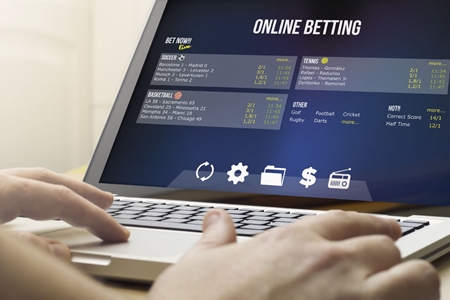 37459409 - addiction concept: using the computer to online betting