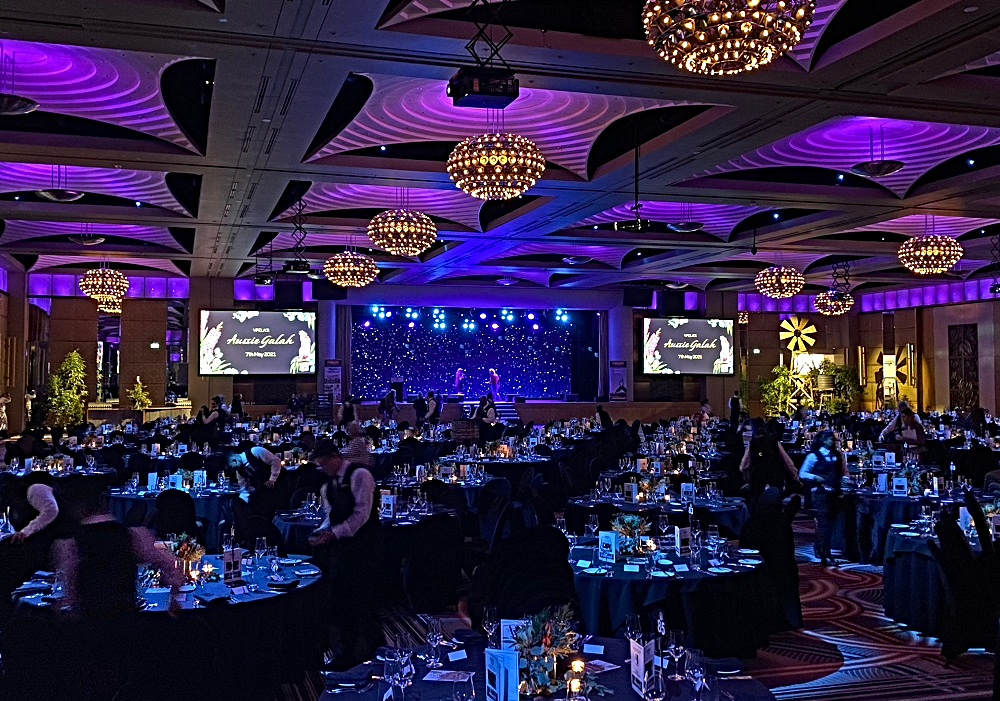Inside the event, held at Palladium at Crown