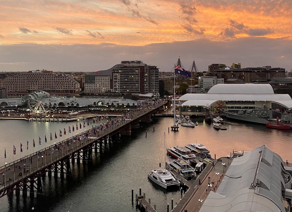 View from the newly refurbished harbour view rooms