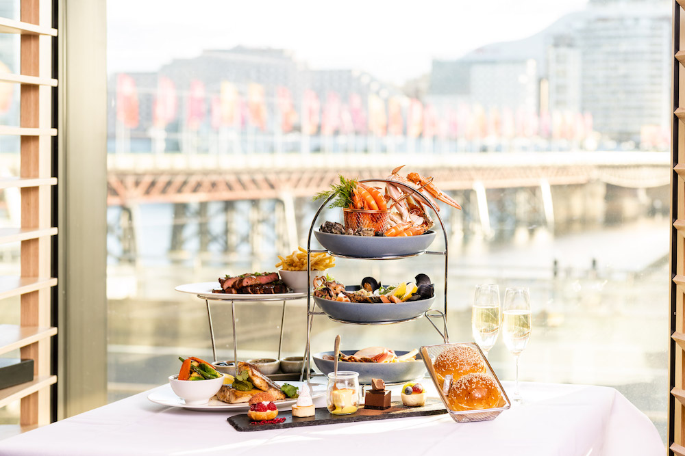 The tiered seafood platter at Hyatt Regency Sydney food trends