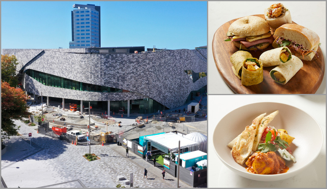 Te Pae Christchurch has offered a taste of the upcoming menus while construction continues
