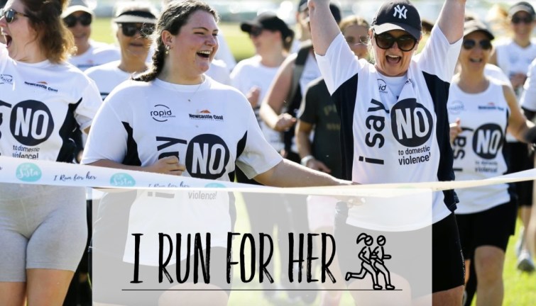 I Run For Her event participants.